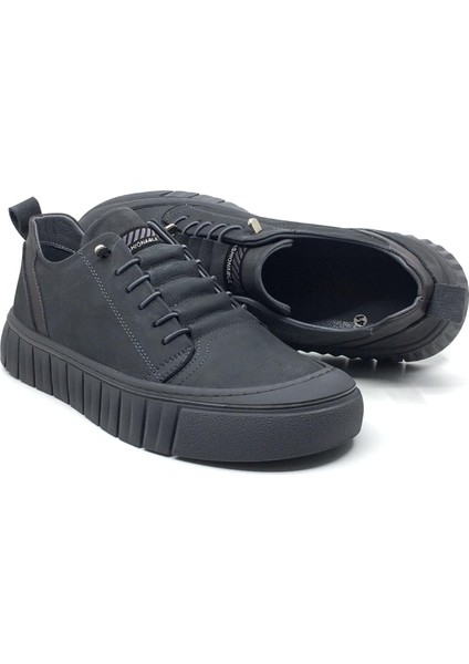 Taşpınar %100 Hakiki Nubuk Deri Erkek Günlük Rahat Kışlık Sneaker Bağcıksız Ayakkabı Yeni Sezon 40-44