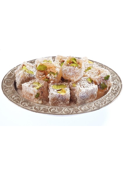 Hindistan Cevizli Antep Fıstıklı Mini Lokum 100 G