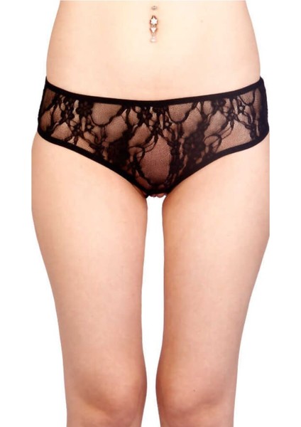 Siyah Dantelli Özel Bölgeleri Açık Fantazi Külot TM1158 fiyatları