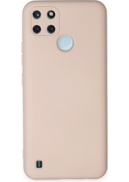 Realme C21Y Kadife Dolgulu Lansman Silikon Kılıf Rcv/nano Lansman