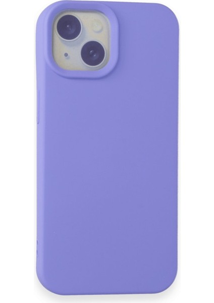iPhone 15 Kadife Dolgulu Lansman Silikon Kılıf Rcv/nano Lansman