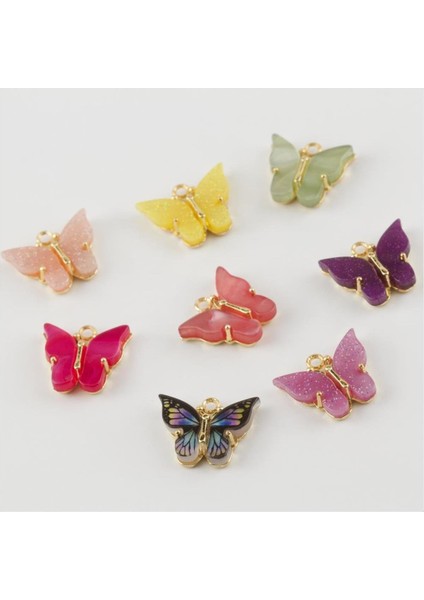 Nrzsnt Kelebek Figürlü Kolye Ucu-Siyah indirimleri