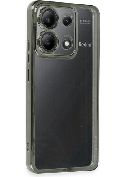 Poco X6 Kılıf Kamera Lens Korumalı Parlak Silikon Kapak Ryc/razer Lens - Yeşil