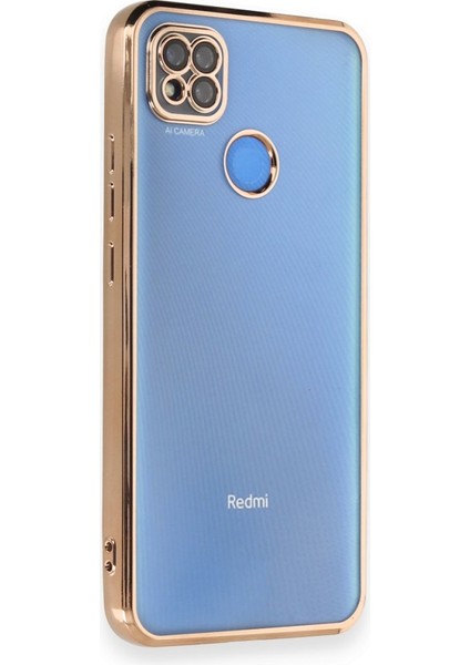 Redmi 9c Kılıf Kamera Lens Korumalı Parlak Silikon Kapak Ryc/razer Lens - Gold