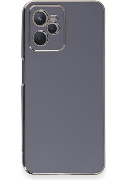 Realme C35 Parlak Yapılı Silikon Kılıf Rcv/volet