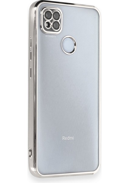 Redmi 9c Kılıf Kamera Lens Korumalı Parlak Silikon Kapak Ryc/razer Lens - Gümüş