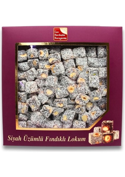 Siyah Üzümlü Fındıklı Lokum 500 G