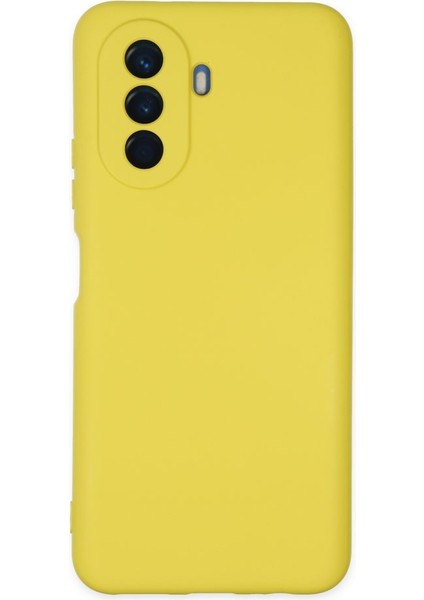 Huawei Nova Y70 Kadife Dolgulu Lansman Silikon Kılıf Rcv/nano Lansman