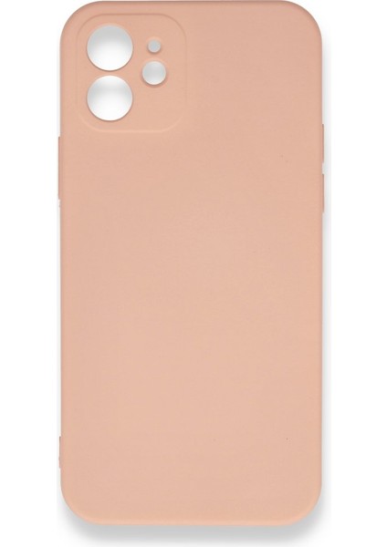 iPhone 12 Kadife Dolgulu Lansman Silikon Kılıf Rcv/nano Lansman