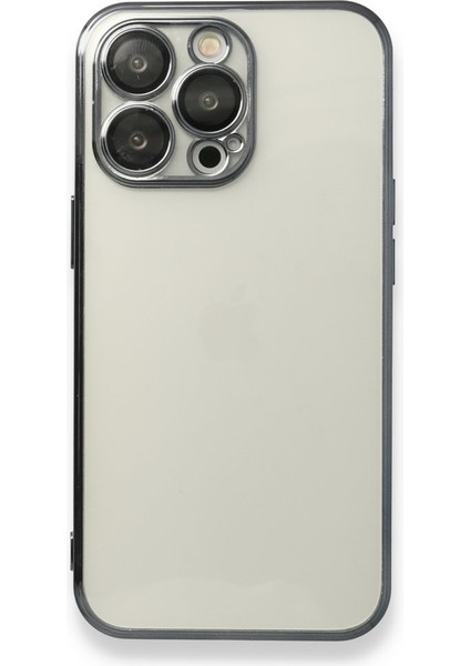 iPhone 14 Pro Kılıf Kamera Lens Korumalı Parlak Silikon Kapak Ryc/razer Lens - Siyah
