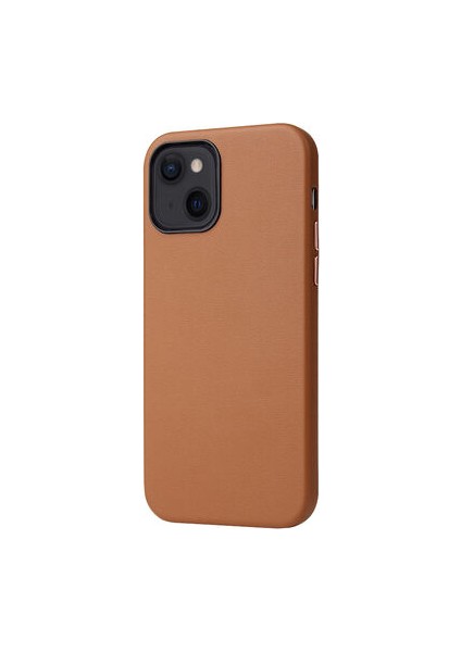 Apple iPhone 13 Kılıf Içi Kadife Kaplı Pu Deri Kablosuz Şarj Destekli Kapak Rcv/eyzi
