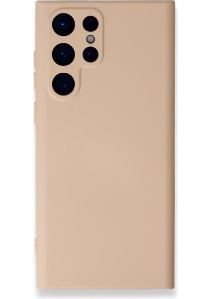 Samsung Galaxy S23 Ultra Kadife Dolgulu Lansman Silikon Kılıf Rcv/nano Lansman