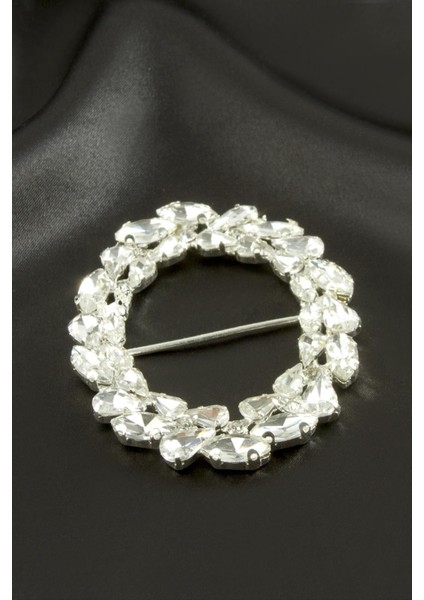 Nrzsnt Oval Taşlı Kemer Tokası 1 Adet-Gümüş Rengi fiyatları