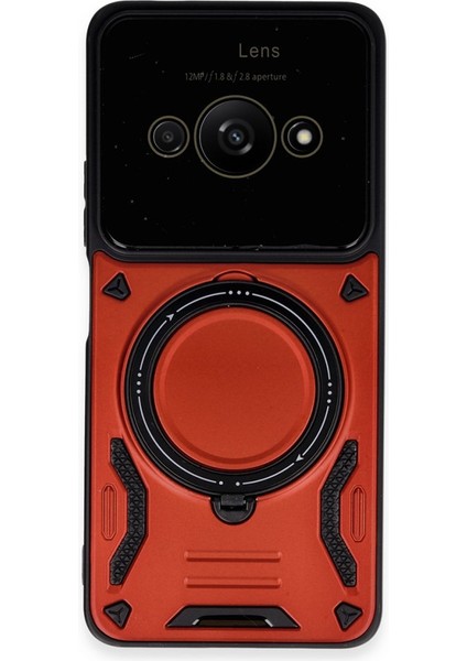 Redmi A3 4g Manyetik Standlı Tank Silikon Kapak Rcv/joy Lens
