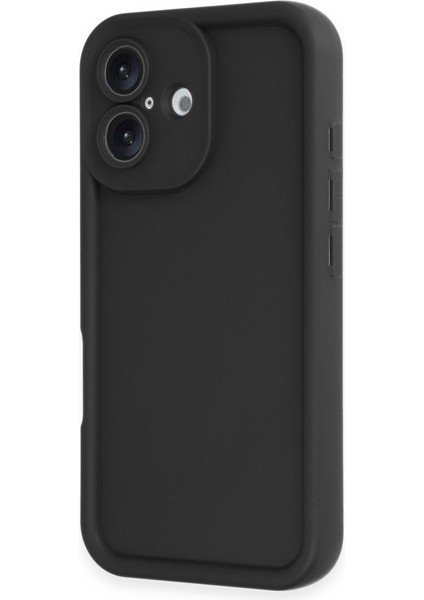 iPhone 16 Yumuşak Dokulu ve Kenarları Yükseltili Silikon Kılıf Rcv/viera