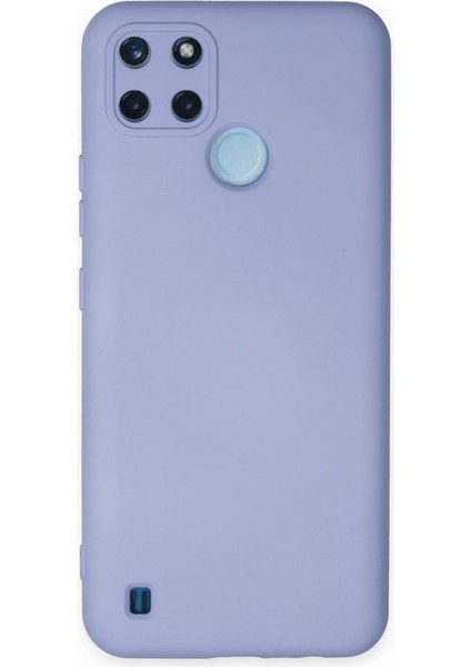 Realme C21Y Kadife Dolgulu Lansman Silikon Kılıf Rcv/nano Lansman