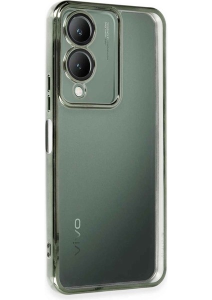 Vivo Y17S Kılıf Kamera Lens Korumalı Parlak Silikon Kapak Ryc/razer Lens - Yeşil