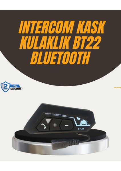 Nrzsnt Su Geçirmez BT22 Bluetooth Kask Kulaklığı Gps ve Müzik Uyumlu