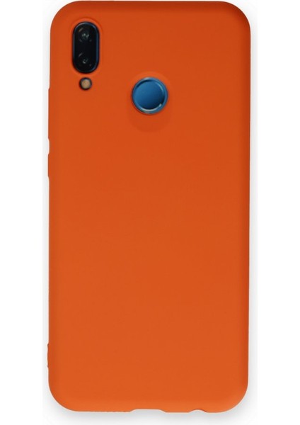 Huawei P20 Lite Kadife Dolgulu Lansman Silikon Kılıf Rcv/nano Lansman