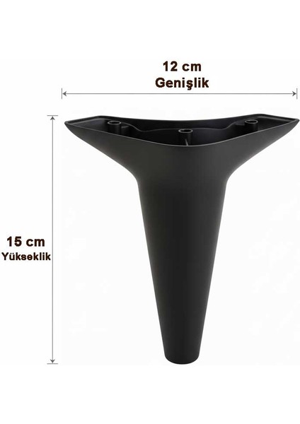 Aspen 15 cm (4'lü Set) Koltuk Baza Dolap Tv Ünitesi Yatak Odası Konsol Ayağı fırsatları