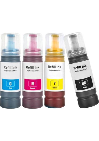 Ecotank L1110 Yazıcı Uyumlu 4 Renk Muadil Mürekkep Seti 103