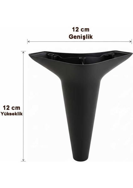 Aspen 12 cm (4'lü Set) Koltuk Baza Dolap Tv Ünitesi Yatak Odası Konsol Ayağı fırsatları