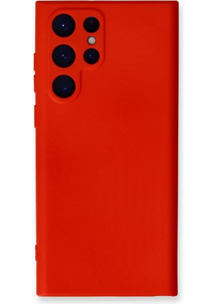 Samsung Galaxy S24 Ultra Kadife Dolgulu Lansman Silikon Kılıf Rcv/nano Lansman