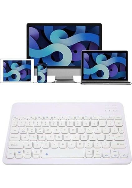 Nrzsnt Bluetooh Wıreless Keyboard Siyah Q Klavye Ios Ipad Android Windows Uyumlu modelleri