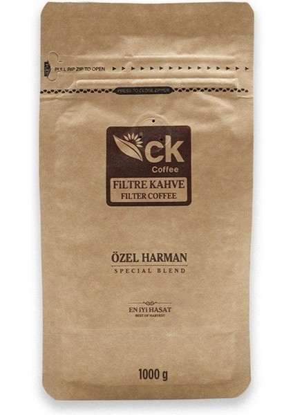 Özel Harman Öğütülmüş Filtre Kahve 1000 G