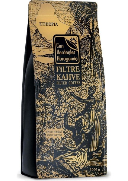 Ethiopia Çekirdek Filtre Kahve 1000 G