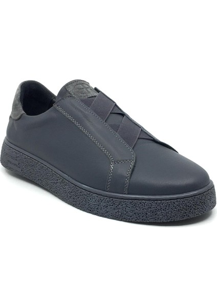 Catelli %100 Deri Tam Ortopedik Yumuşak Iç Taban Erkek Kışlık Rahat Günlük Lastikli Sneaker Ayakkabı 40-44
