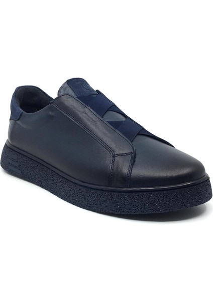 Catelli %100 Deri Tam Ortopedik Yumuşak Iç Taban Erkek Kışlık Rahat Günlük Lastikli Sneaker Ayakkabı 40-44