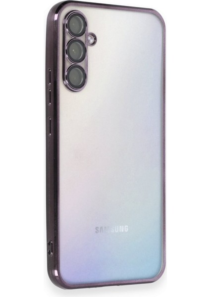 Samsung Galaxy A54 5g Kılıf Kamera Lens Korumalı Parlak Silikon Kapak Ryc/razer Lens - Mor