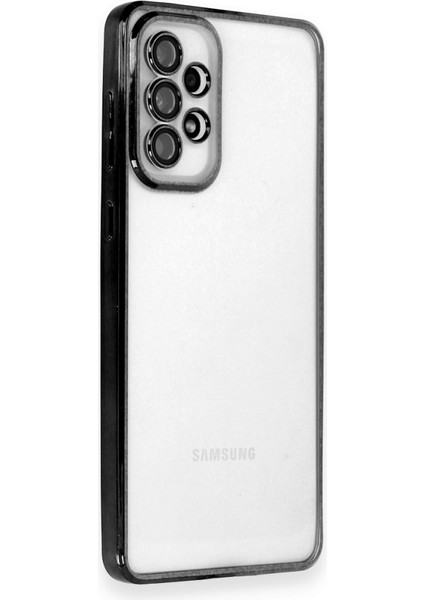 Samsung Galaxy A73 5g Kılıf Kamera Lens Korumalı Parlak Silikon Kapak Ryc/razer Lens - Siyah