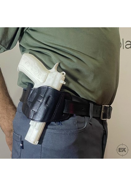 Kilitsiz Kelebek | Universal 9mm Uyumlu Dış Taşıma Deri Kılıf