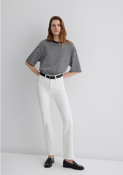 Bliss Mavi Premium Beyaz Jean Pantolon 101437-89192