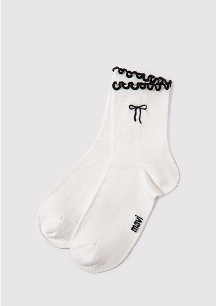 2li Ekru Soket Çorap 1913244-70053