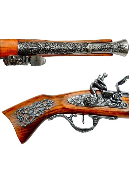 Denix Dekoratif Replika Çakmaklı Karabina Tüfeği 39 Cm, Avusturya 18. Yüzyıl indirimleri