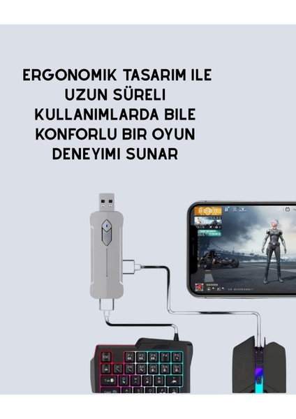 Nrzsnt Mobil Oyunlar Için Klavye, Mouse ve Dönüştürücü Seti modelleri