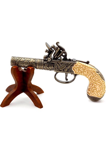 Denix Dekoratif Replika Çakmaklı Cep Tabancası 19,5 Cm, Londra 1795 indirimleri