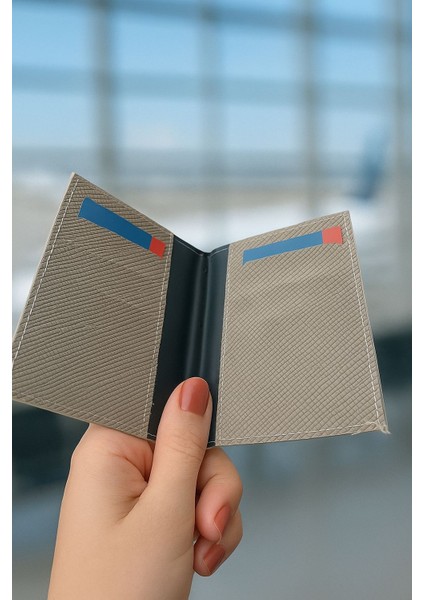 Isme Özel Deri Pasaport Kılıfı Pasaport Model Taşıma Cüzdanı Steliza Marka Standart Tipli Bej Rengi fiyatları