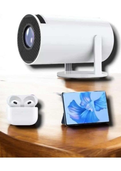 Nrzsnt 130 Inç Geniş Ekran ve 4K Destekli Full Hd Projeksiyon Cihazı