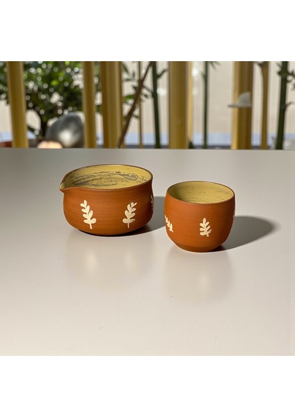 El Yapımı Seramik Matcha Kasesi (Chawan) ve Bardağı (Yunomi) modelleri
