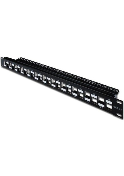 DN-91412 24'lü 1u Siyah Boş Patch Panel