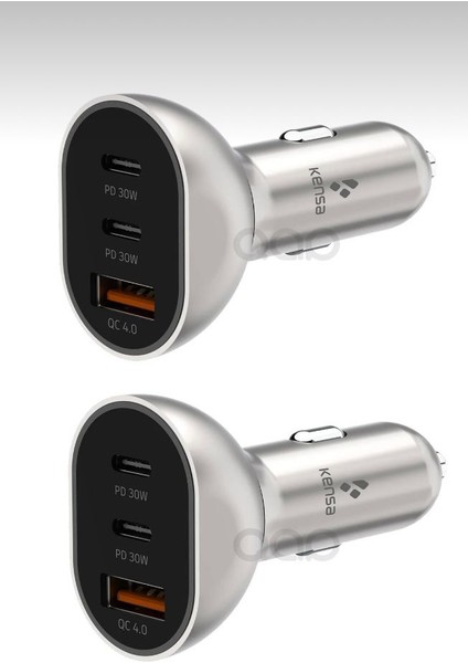 100 Watt Type-C + Usb-A Araç Şarj Aleti iPhone & Android & Notebook Araç Içi Şarj Cihazı