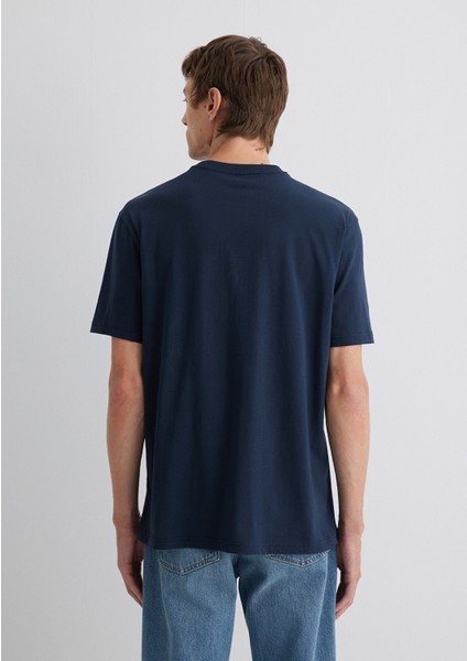 Mavi 1991 Baskılı Lacivert Tişört 0612573-70490