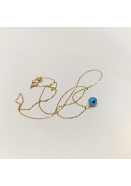 Göz Boncuklu Kolye 14 Ayar Altın Hd Videolu modelleri