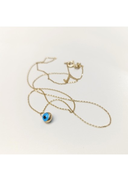 Göz Boncuklu Kolye 14 Ayar Altın Hd Videolu fırsatları