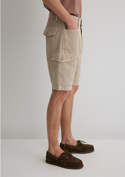 Bej Kargo Şort 0410287-70004