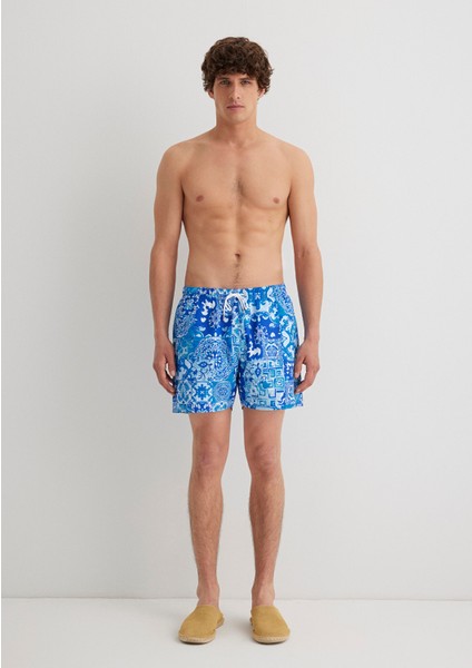 Mavi Kısa Deniz Şortu 0911896-24367